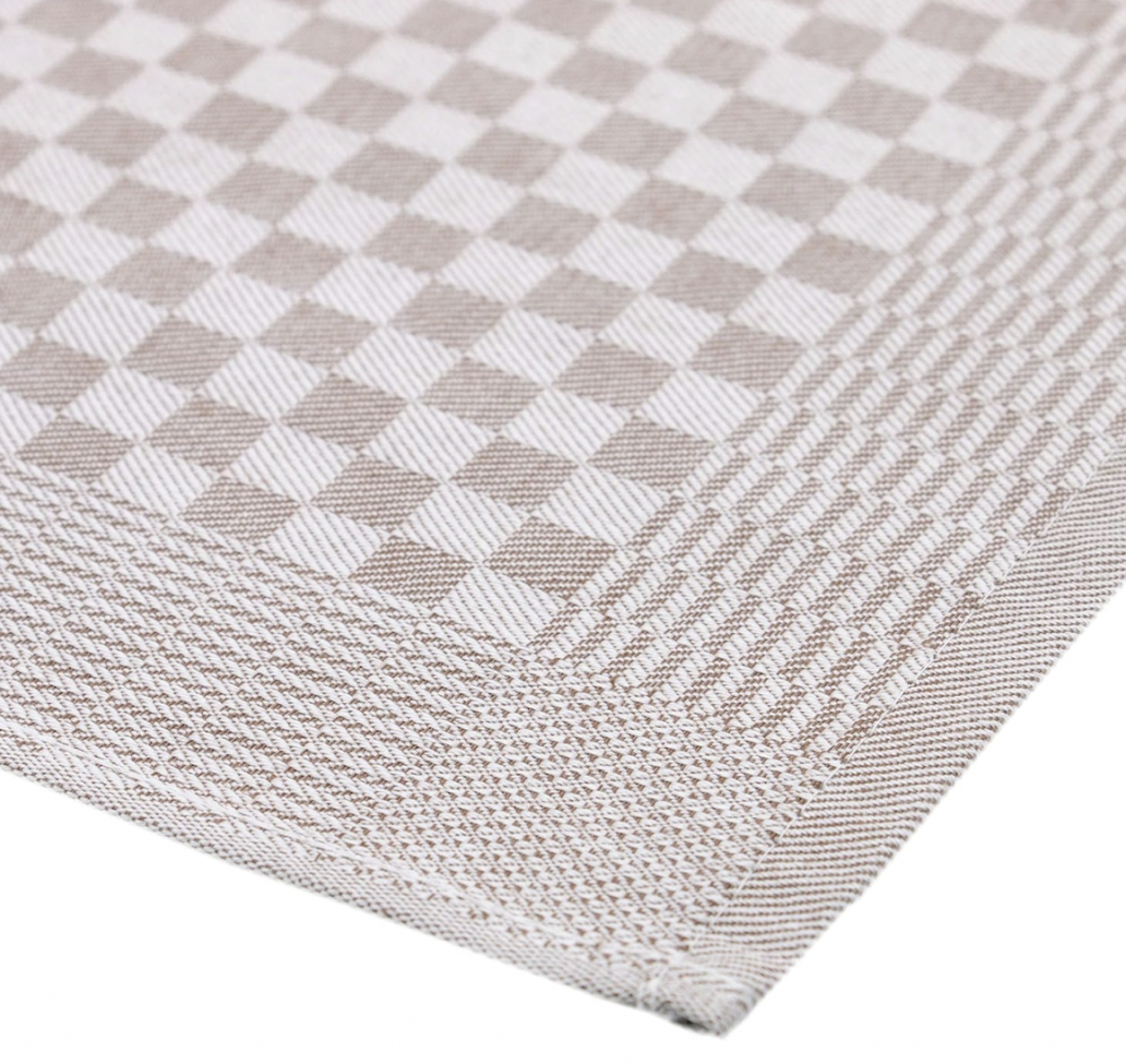 Keukenhanddoek 'Hanni' - Beige/Wit