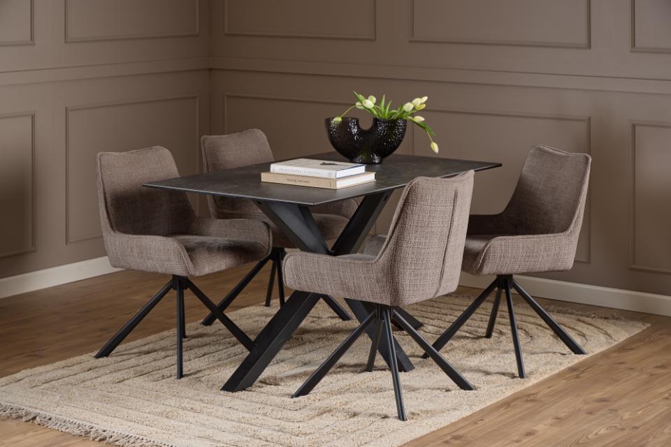 Stoel 'Eddie' - Bruin