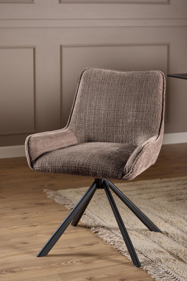 Stoel 'Eddie' - Bruin