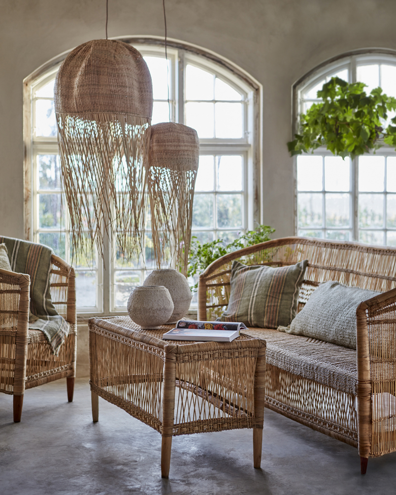 3-pack Lampenkap 'Nest' - Natuurlijk