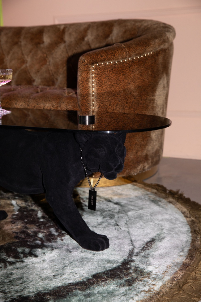 Salontafel 'Dope as hell' - Zwart