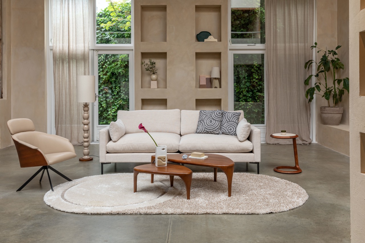 Fauteuil 'Frie' - Beige