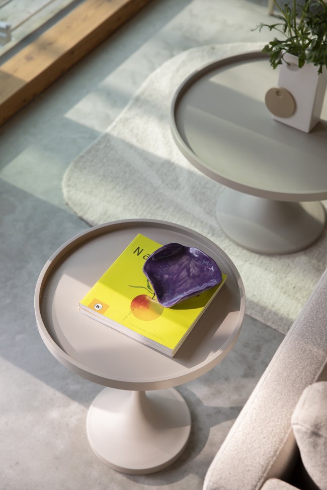 Salontafel 'Jason' Ø69 cm - Beige