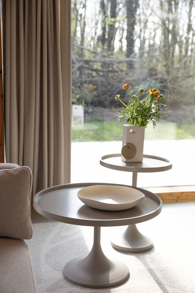 Salontafel 'Jason' Ø69 cm - Beige