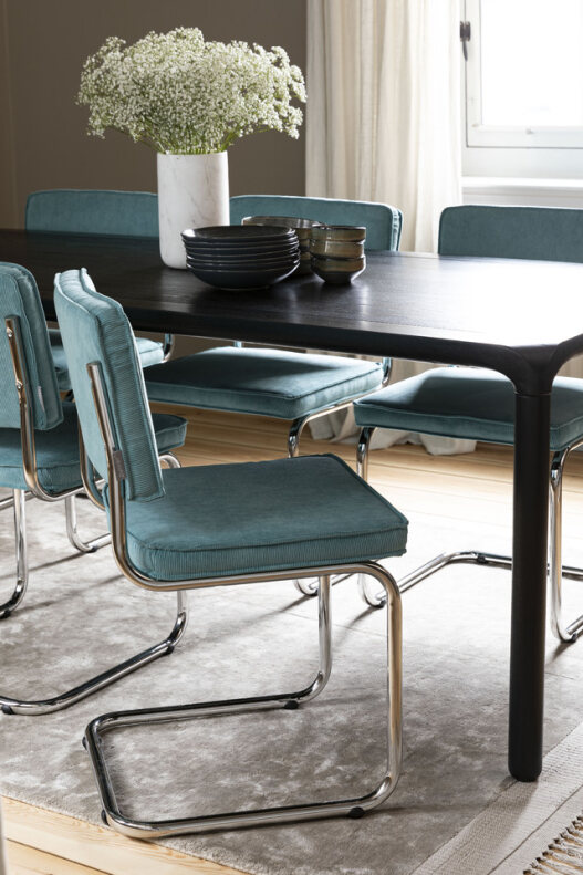 Stoel 'Ridge Rib' - Turquoise