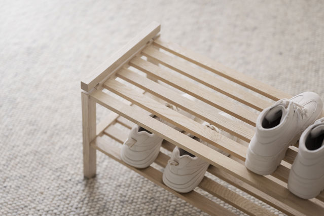 Schoenenrek 'Confetti' 80cm - Witgepigmenteerd