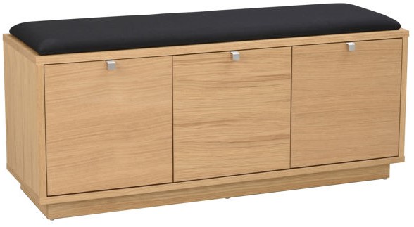 Bank 'Confetti' 106cm - Eik/Zwart