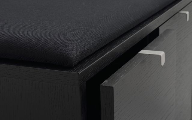 Bank 'Confetti' 106cm - Zwart