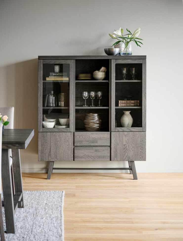 Kast 'Brooklyn' - Bruin/Eiken