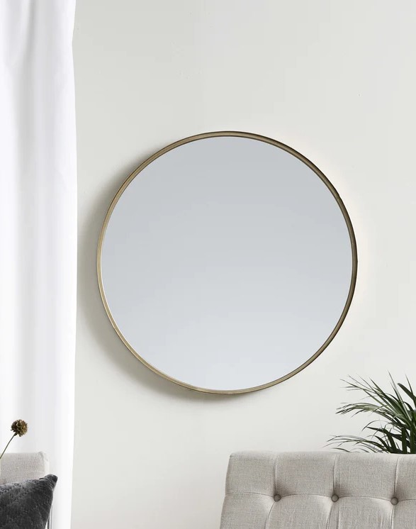 Spiegel 'Rond' 80cm - Goud