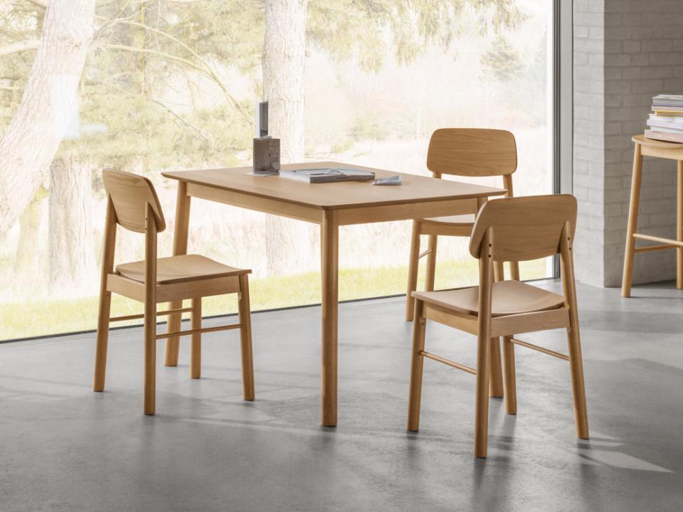 Eettafel 'Barlow' 120x80cm - Natuurlijk