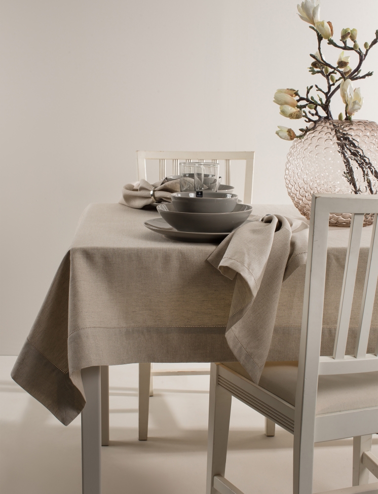 Tafelkleed 'Ebba' 160x330 - Natuurlijk
