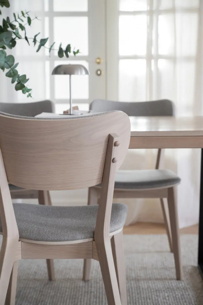 Stoel 'Kato' - Grijs/beige/witgepigmenteerd