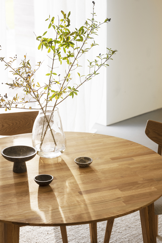 Eettafel 'Filippa' Rond 120cm - Natuurlijk