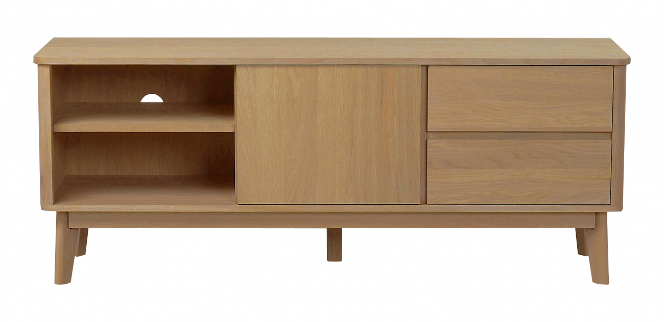 TV-meubel 'Yumi' 152x42cm - Eiken