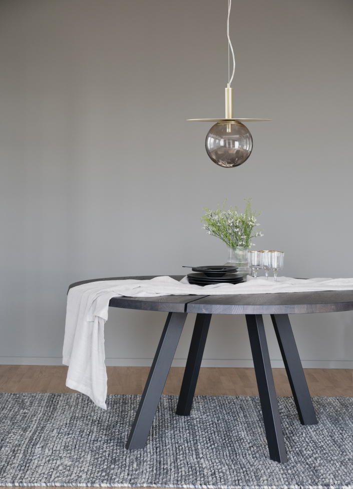 Eettafel 'Fred' Rond 160cm - Bruin