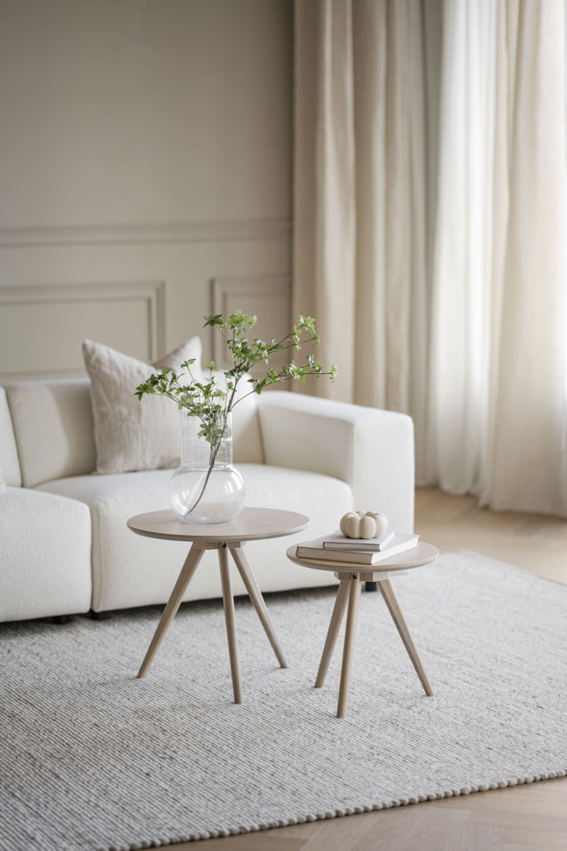 Salontafel 'Yumi' 2 delen - Witgeolied