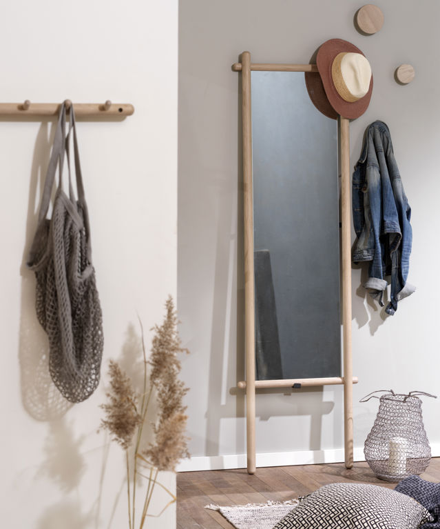 Haaklijst 'Milford' 80cm - Witgeolied