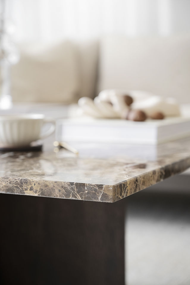 Salontafel 'Brooksville' 90x90cm - Bruin