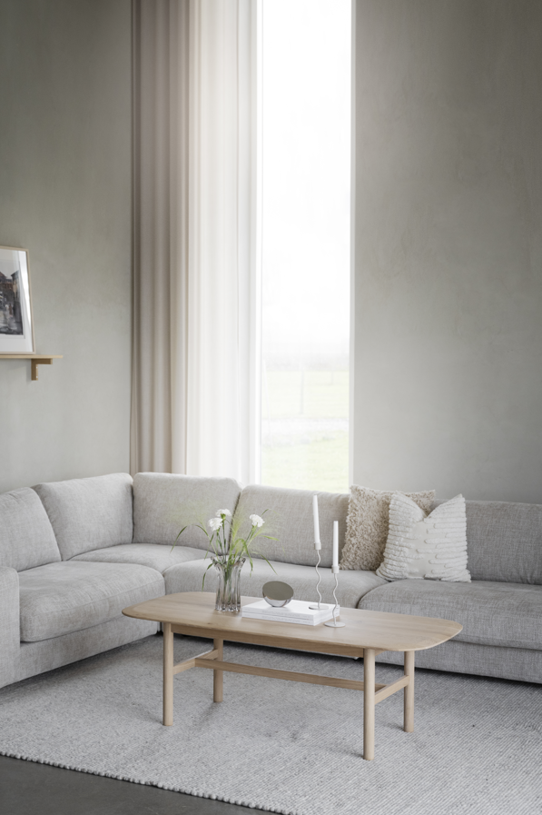 Hoekbank 'Duncan' - Lichtgrijs