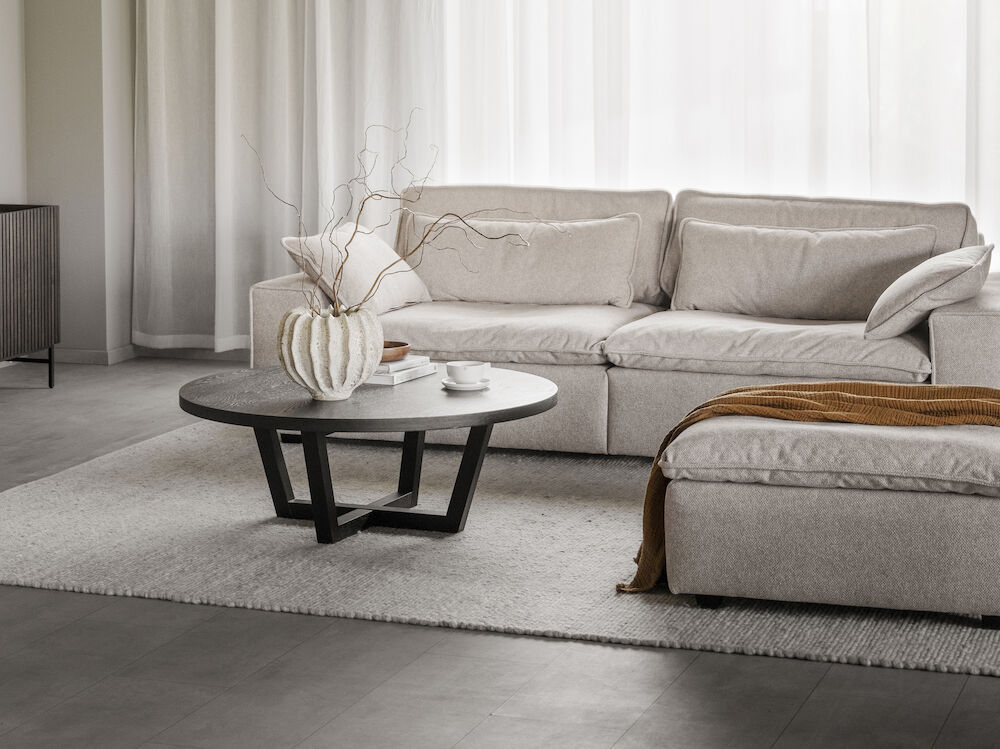 Bank 'Rawlins' 3-zits 259cm - Beige