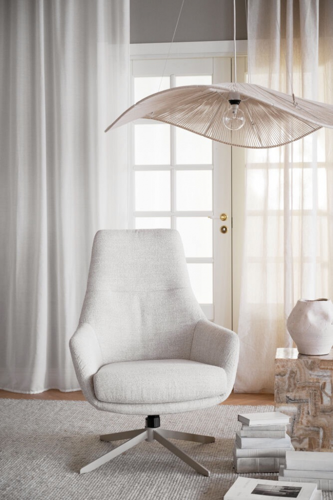 Fauteuil 'Conroe' - Wit