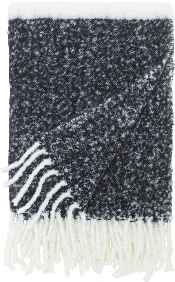 Plaid 'Carl' 130x170 - Zwart/Wit