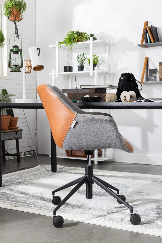 Bureau stoel 'Doulton' - Bruin