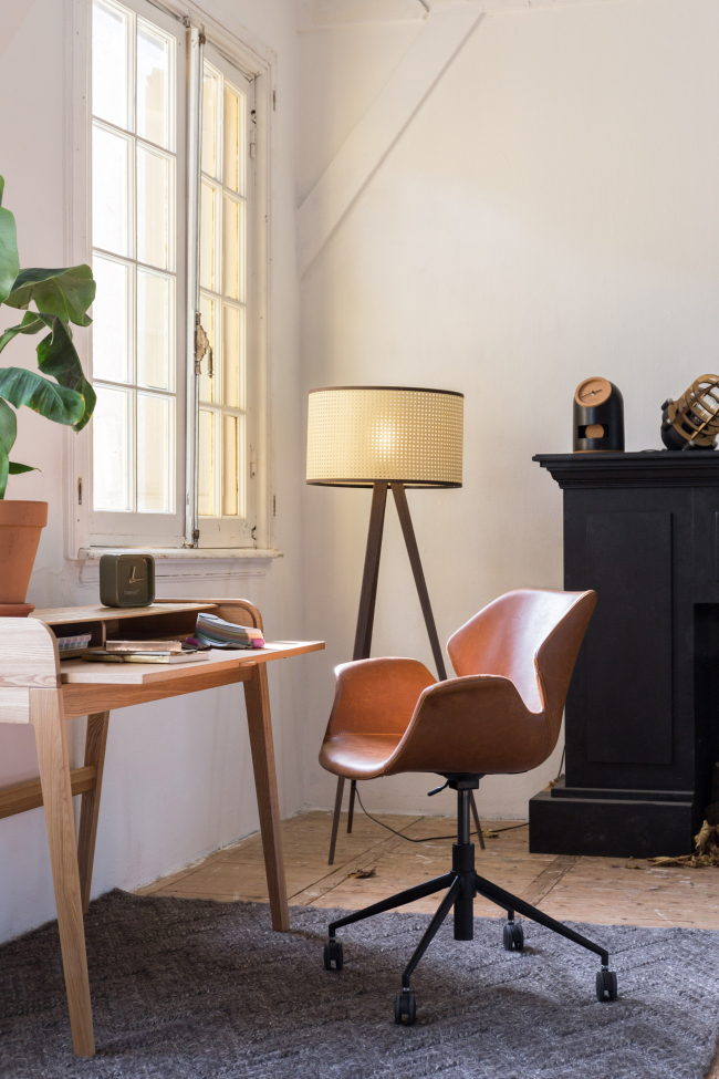 Bureau stoel 'Nikki' - Bruin