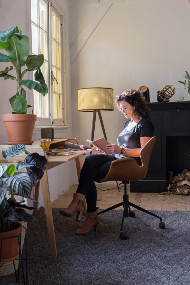 Bureau stoel 'Nikki' - Bruin