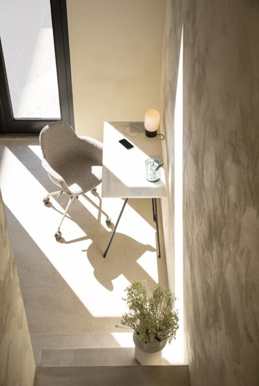 Bureau stoel 'Kuip' - Wit