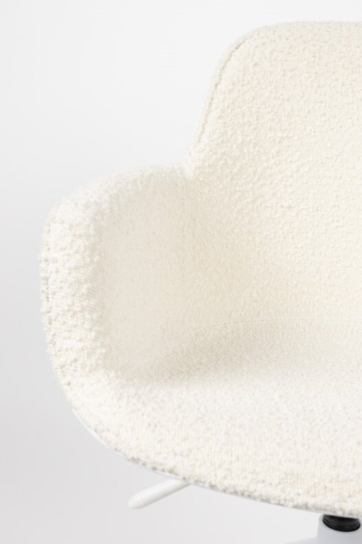 Bureau fauteuil 'Kuip' - Wit