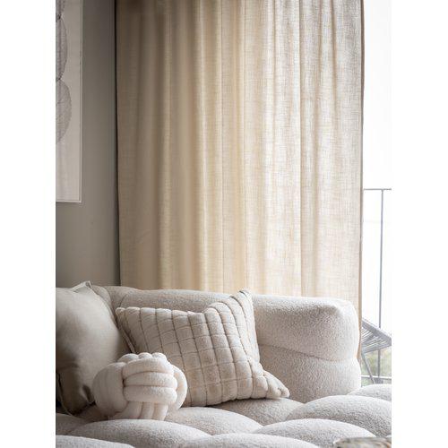 2-pack Gordijn 'Cecil' 145x260 - Beige