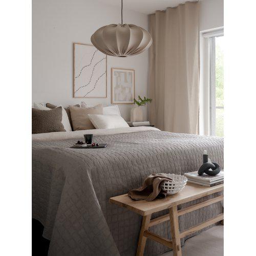 Dekbed 'Mavis' 260x260 - Grijs