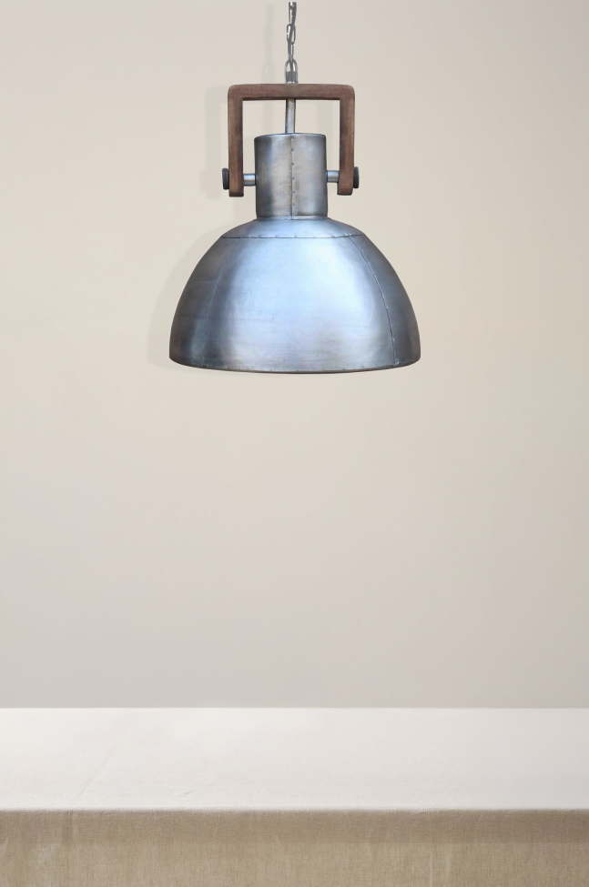 Plafondlamp 'Ashby Single' - Zilver