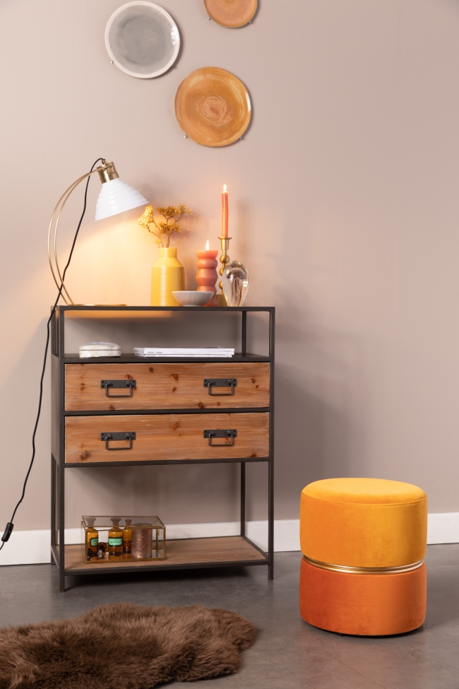 Hocker 'Bubbly Sun' - Geel