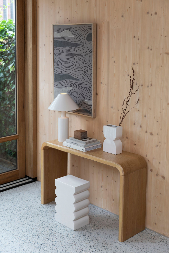 Hocker 'Curves' - Beige