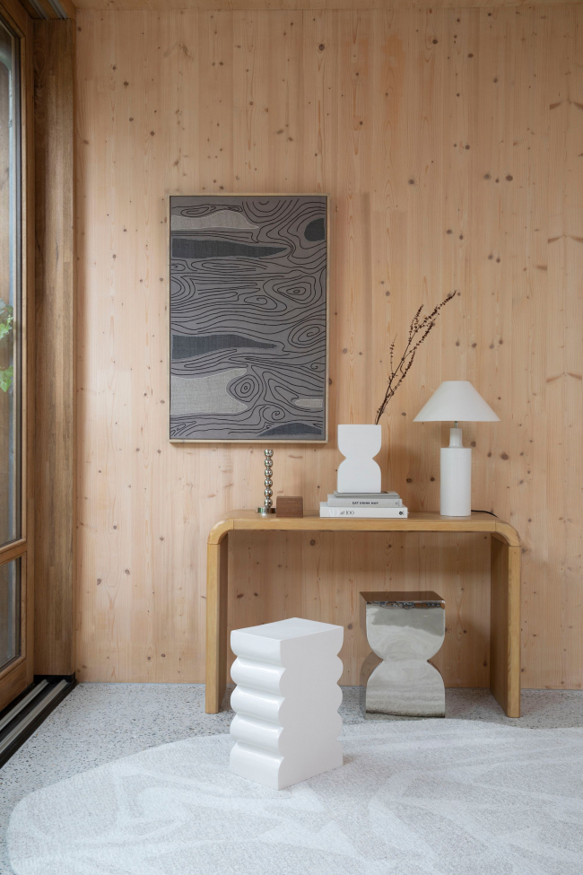 Hocker 'Curves' - Beige