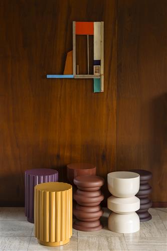 Hocker 'Apollo' - Beige