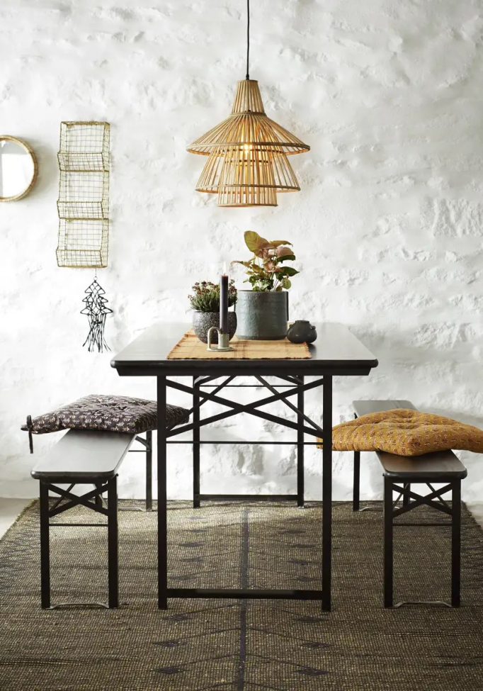 Wandplank 'Wire' - Messing/IJzer