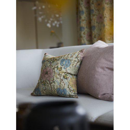 Kussenhoes 'Flore' 45x45 - Geel