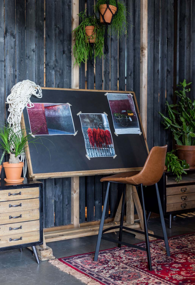 Barkruk 'Franky' L - Cognac