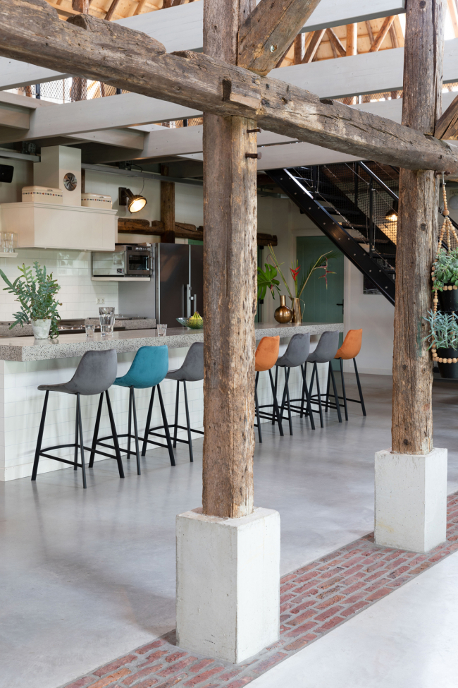 Barstoel 'Franky' S - Grijs/Velours