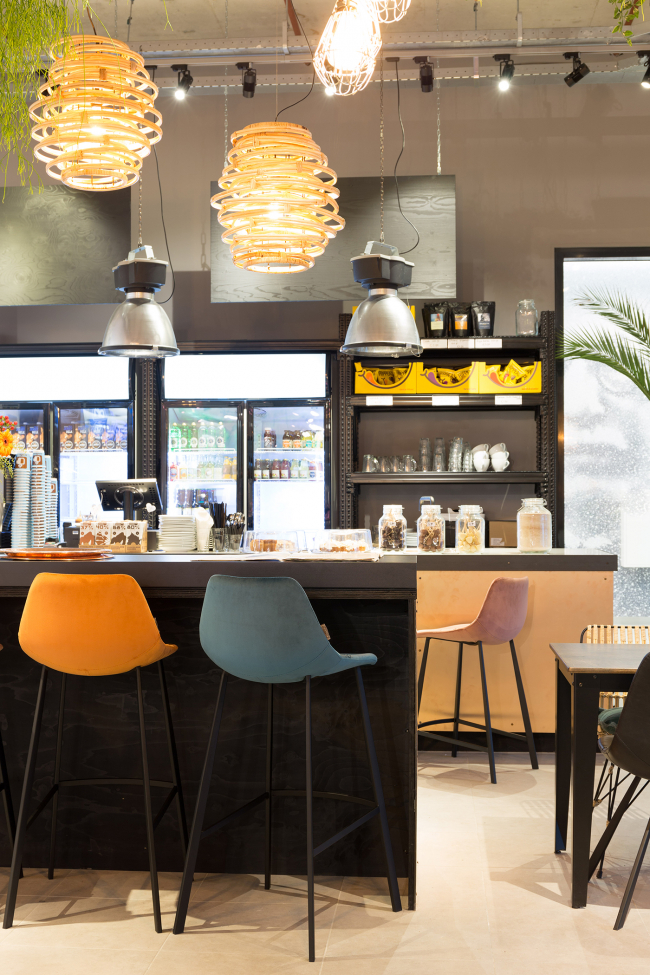 Barstoel 'Franky' L - Petrol/Velours