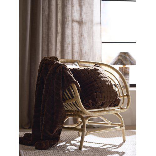 Plaid 'Luna' 120x150 - Bruin