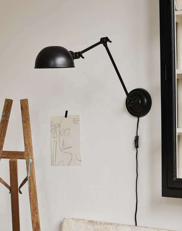 Wandlamp 'Aura' - Zwart