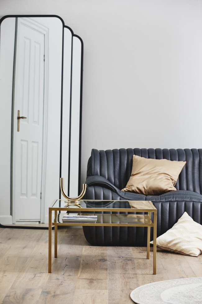 Wandspiegel 'SKYLARK' 100x200cm - Zwart