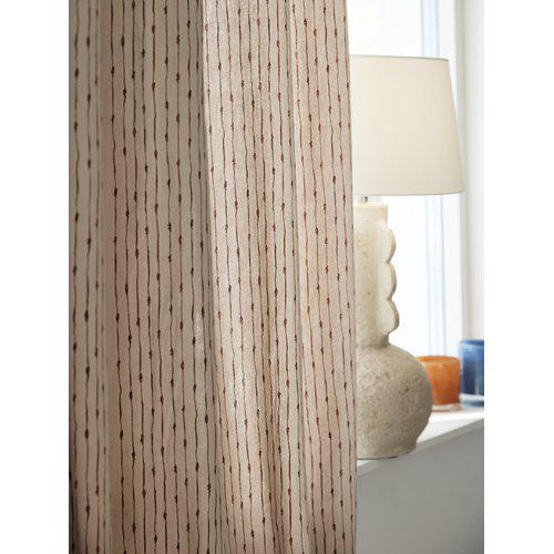 Gordijn 'Unni' 2-pack 140x280 - Bruin