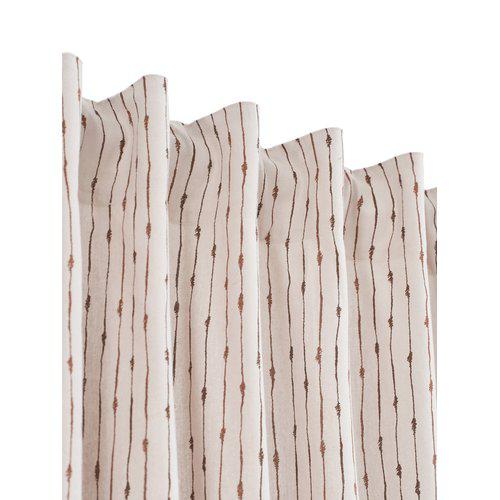 Gordijn 'Unni' 2-pack 140x280 - Bruin