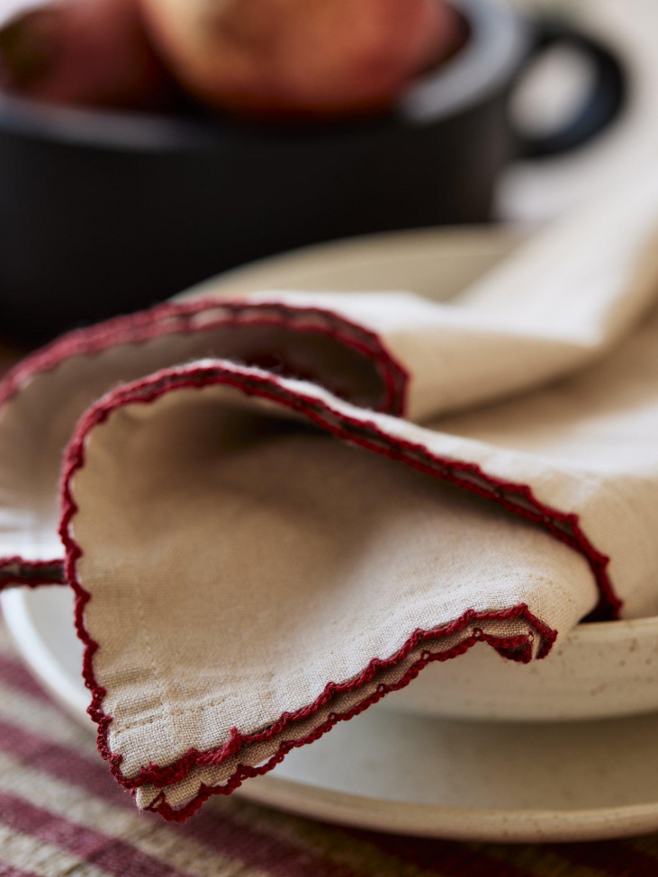 Keukenhanddoek 'Stine' 50x70 - Rood